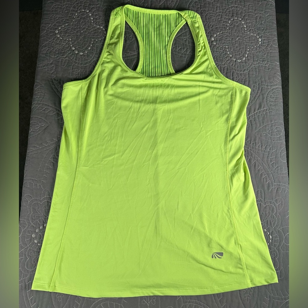 Marika Tek Women’s Neon Green Dry-Wik Racerback Tank Top Size Large